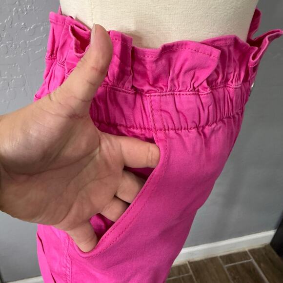 Habitual Girls 7-16 Paperbag Waist Shorts, Pink, 12 - Picture 4 of 5